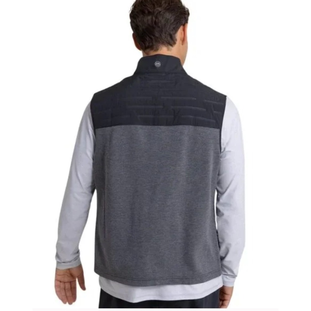 Southern‎ Tide Mens Caviar Black Coligny Quilted Vest Size S - Picture 2 of 14